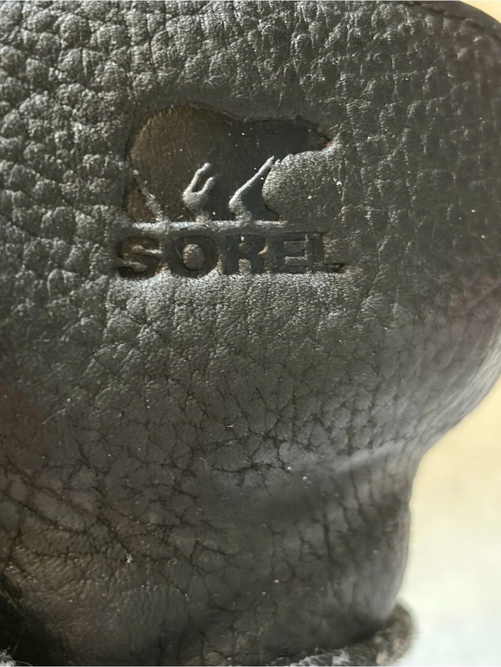 Sorel Kinetic Waterproof Black Leather Lace-Up Boots with Tan Outsole